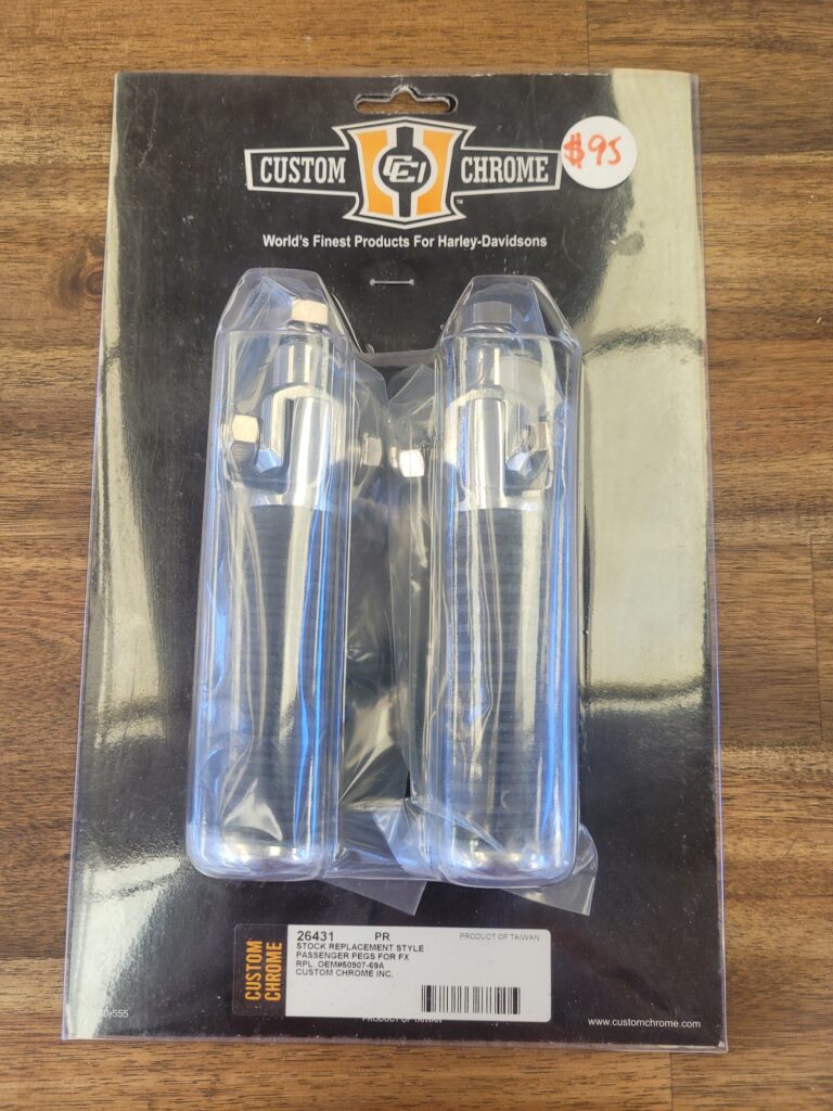 CUSTOM CROME FOOT Peg PILLION FX STYLE