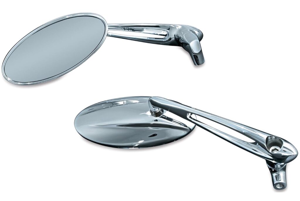 KURYAKYN TRIDENT CONVEX GLASS SIDE MIRROR CHROME
