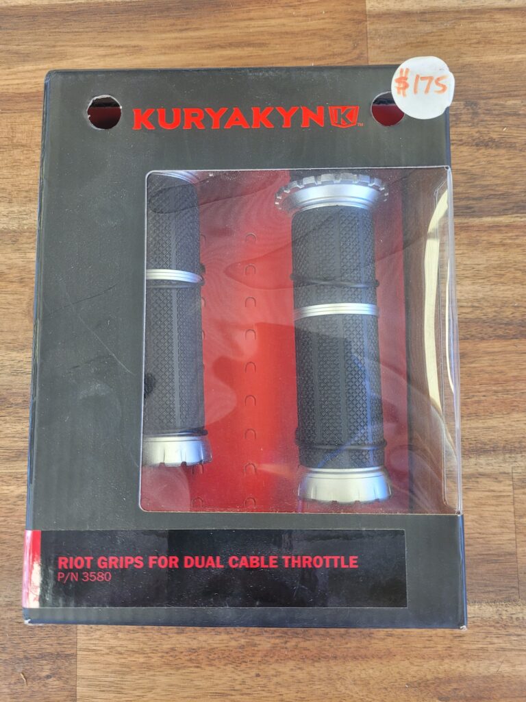 KURYAKYN RIOT GRIPS CABLE THROTTLE SILVER