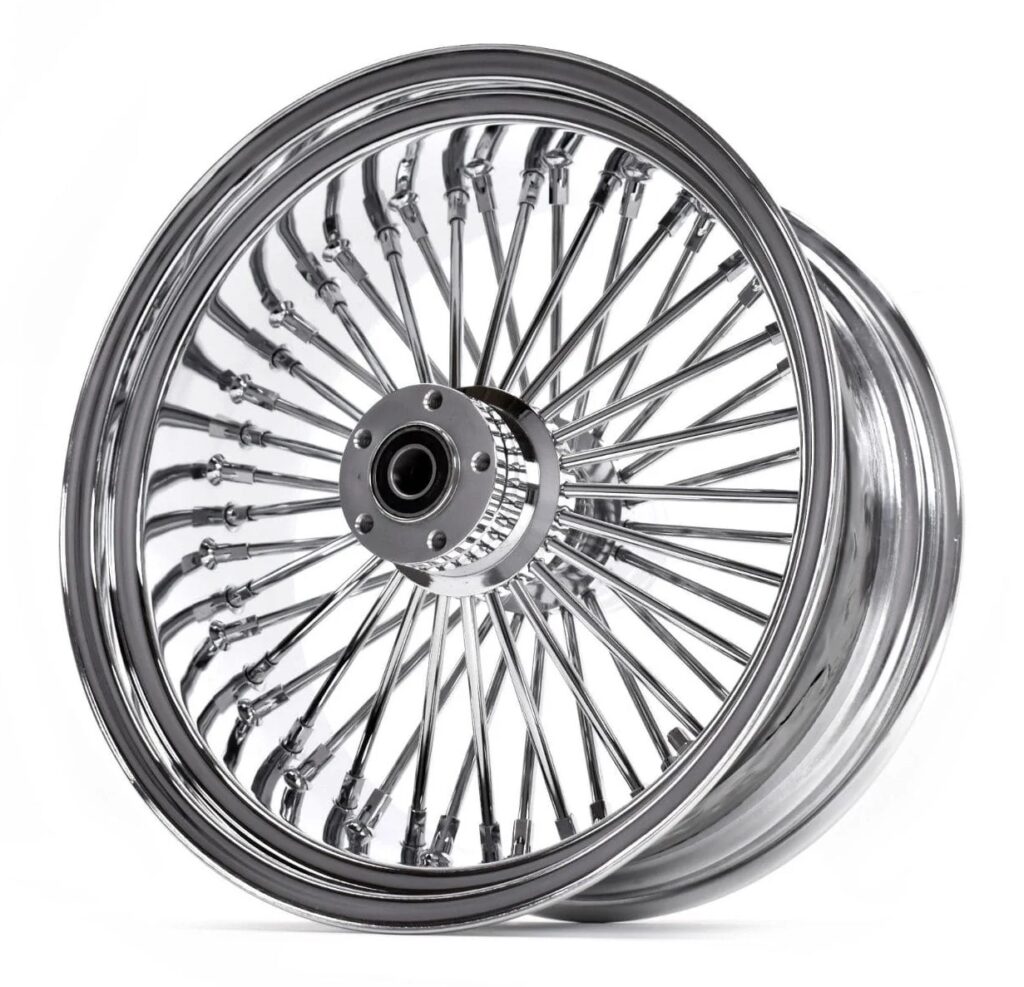 WHEEL 17X6 50 SPOKE 25MM CHROME SPOKE KING
