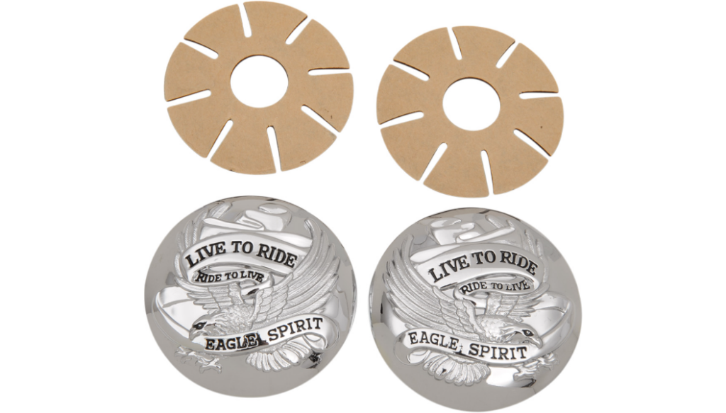 GAS CAP COVER LTR SET DRAG SPECIALTIES